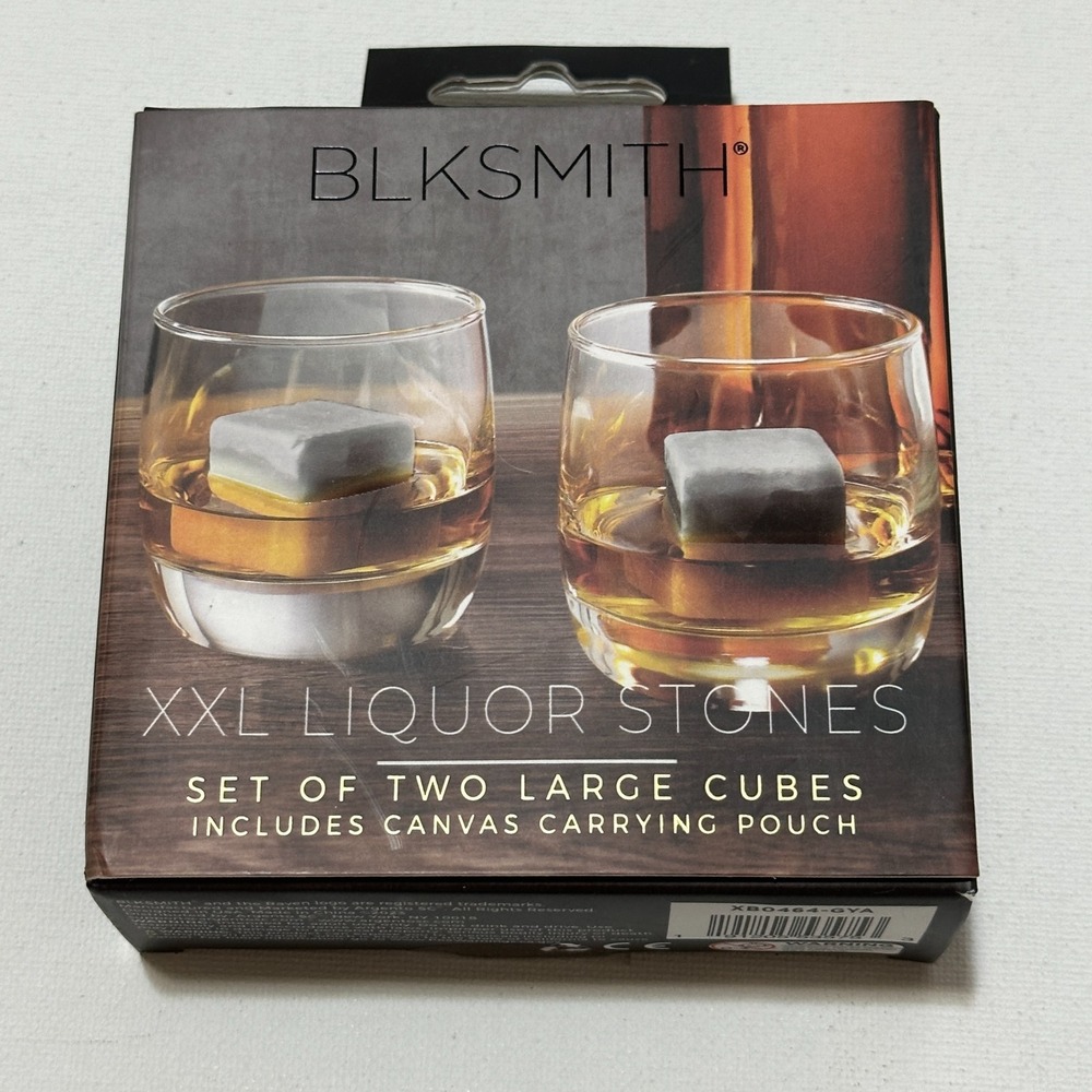 BLKSMITH Liquor Stones Whiskey Rocks Keep Your Drink Cold Longer Than‎ Ice XXL